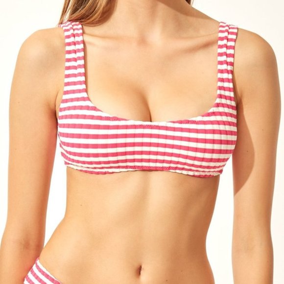 NWT Solid & Striped Elle Stripe Rib Bikini Top - Picture 4 of 12